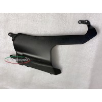 Carbonvani - Ducati Panigale V4 / S / R Carbon Fiber Left Side Insert for OE Belly pan for Akrapovic Exhaust (2022+)